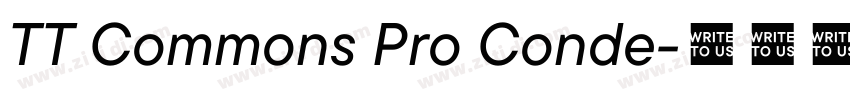 TT Commons Pro Conde字体转换